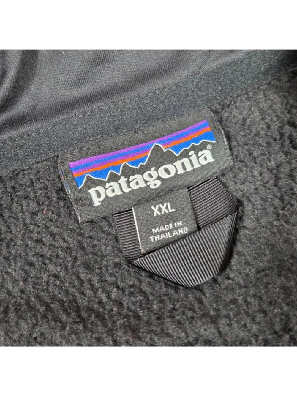 Patagonia Better Sweater Mens XXL Black 1/4 Zip Fleece Lined Corporate Logo